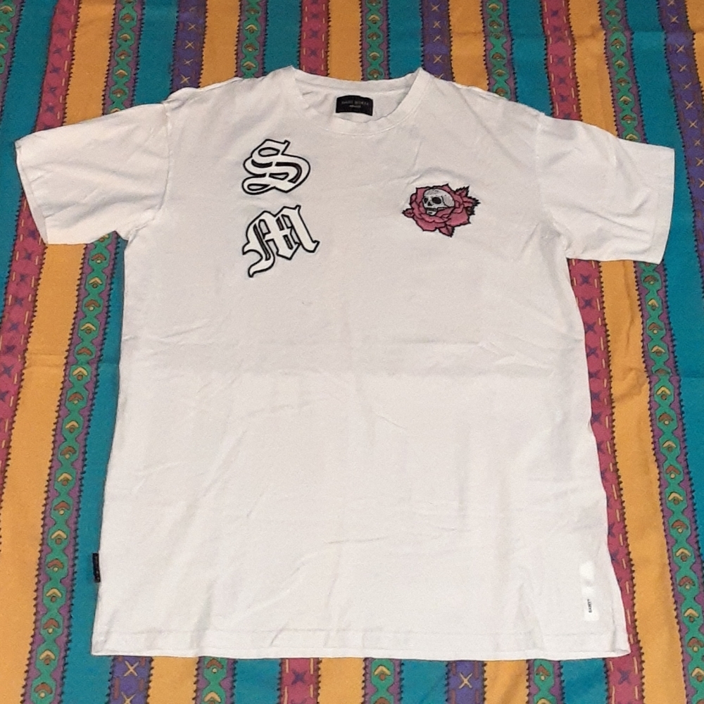 Saint Morta Skull Rose Logo Shirt Tee
